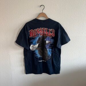 Russell's Navy Graphic Tee - Short Sleeve